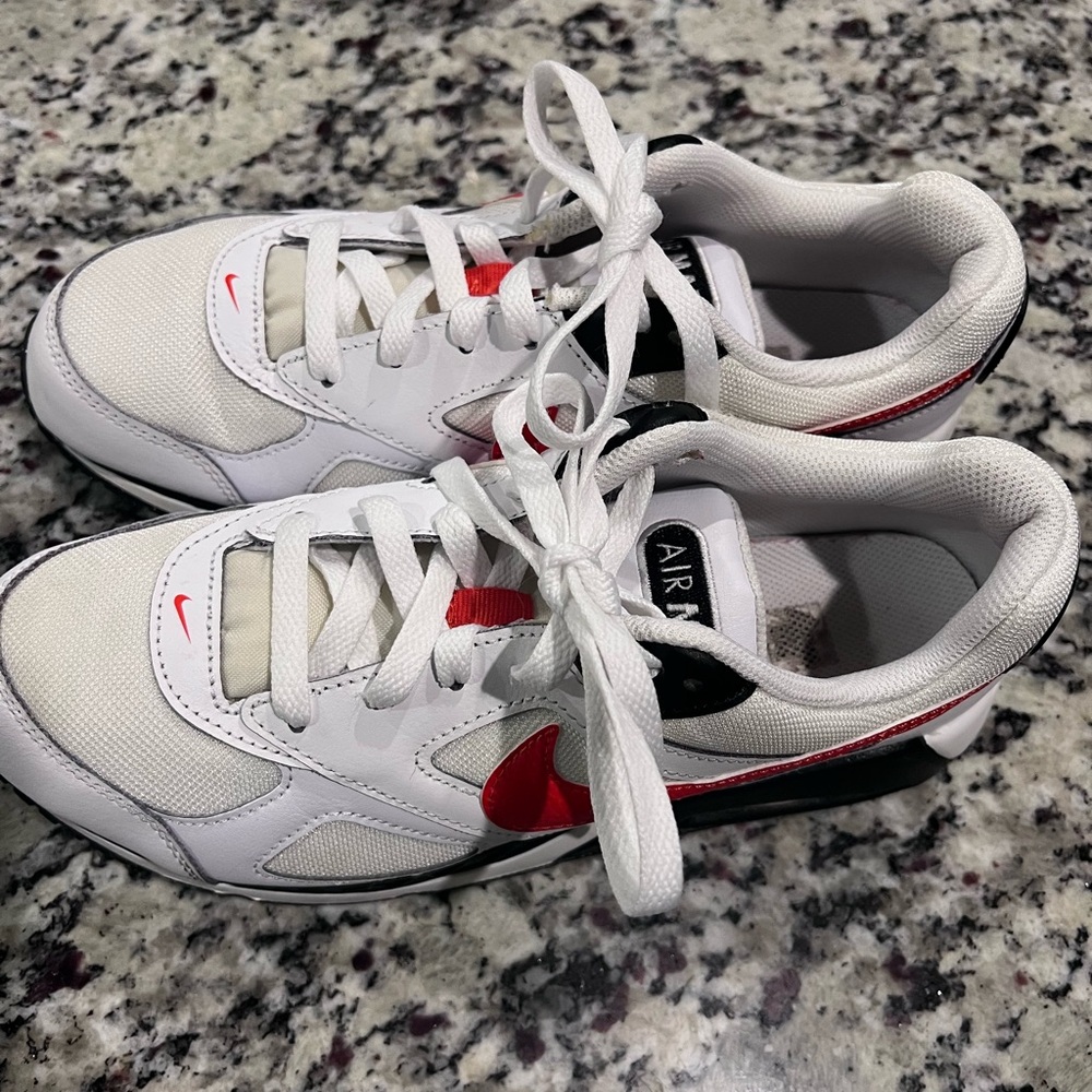 Nike Kids White and Red Air Sneakers